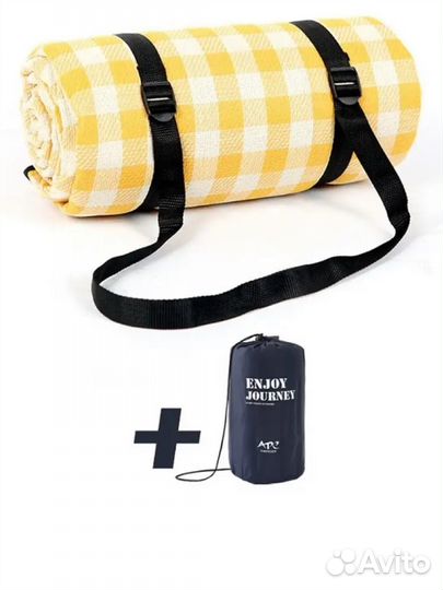 Коврик для пикника с водонепроницаемой подложкой
