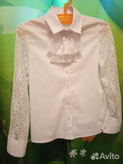 Нарядная блузка для школы р. 134