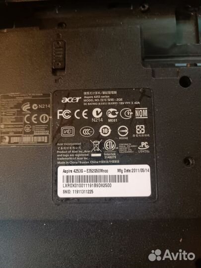 Запчасти к ноутбуку Acer