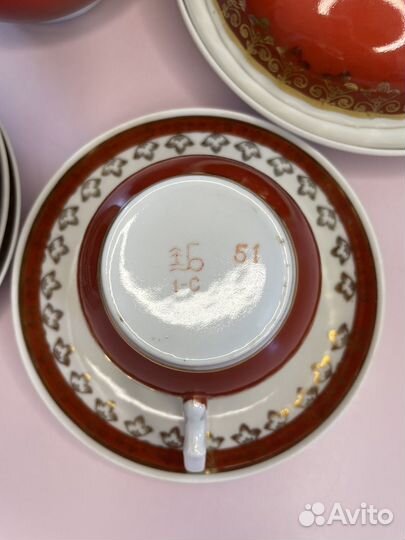 Чайный сервиз Рубин Барановка