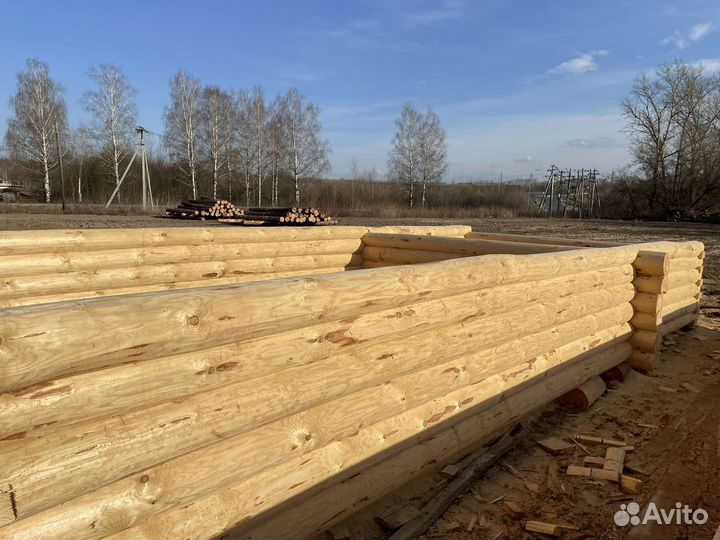 Срубы из рубленного бревна