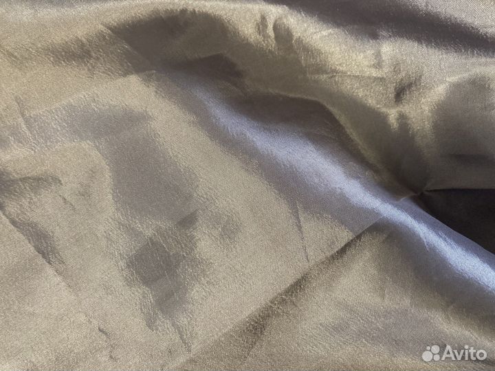 Штора тафта серебро