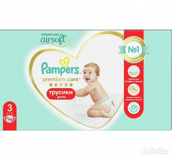 Трусики Pampers Premium Care 3