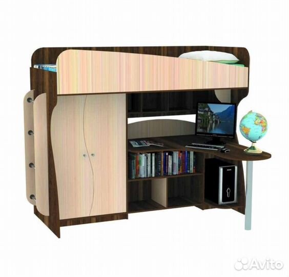 Двухъярусная кровать бу с матрасами