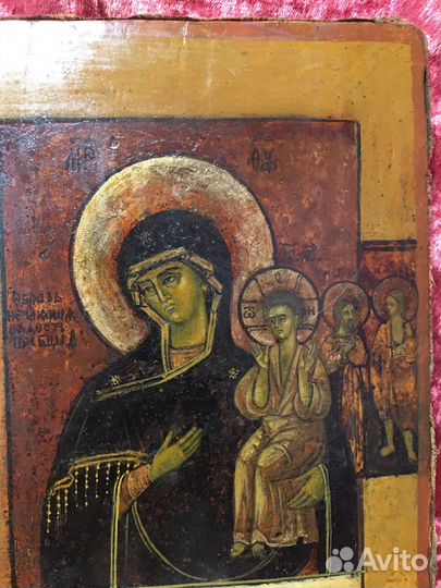 Старинная икона Божией Матери Нечаянная радость