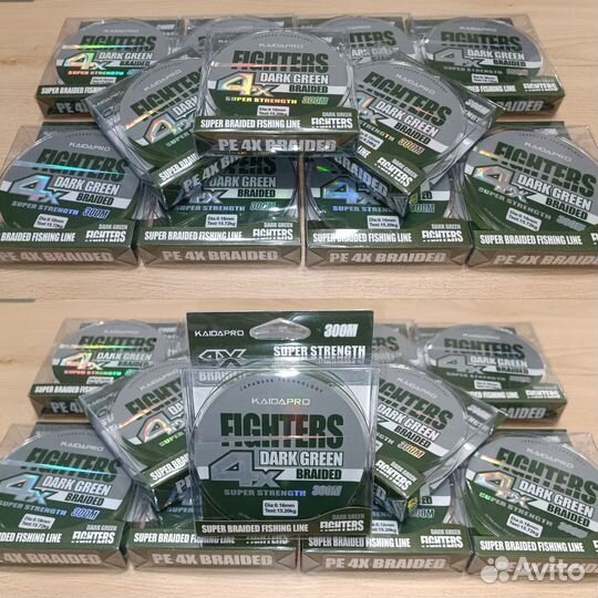 Плетеный шнур плетенка для рыбалки Kaida 4х300м