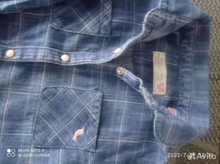 Джинсовая рубашка детская zara
