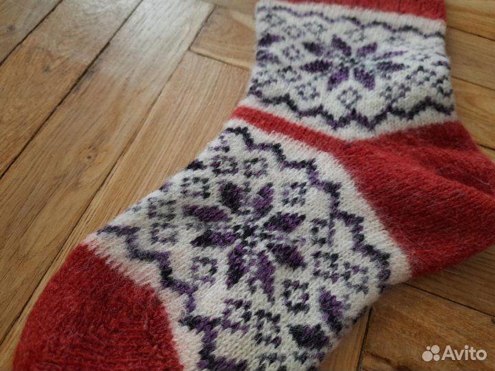 Носки вязаные карельские 40-42