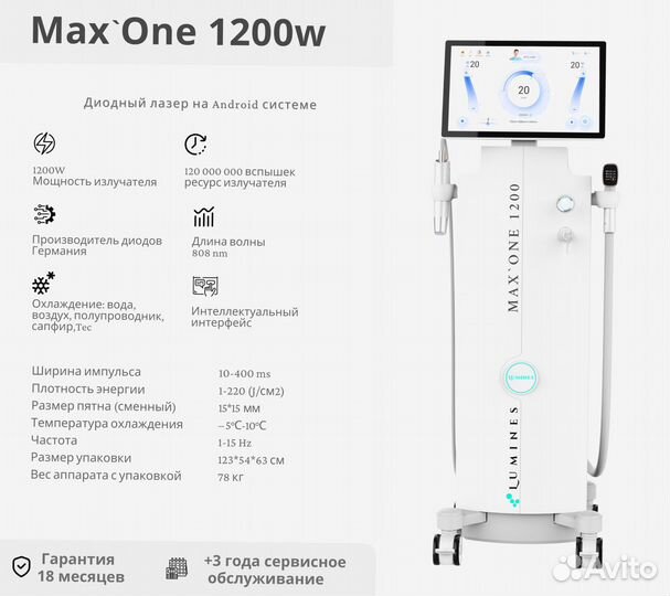 Диодный лазер Люминес Max One 1200вт