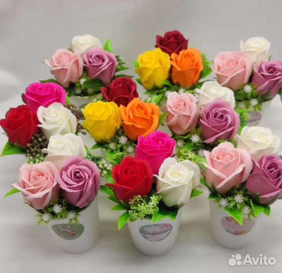 Мыльные розы букет
