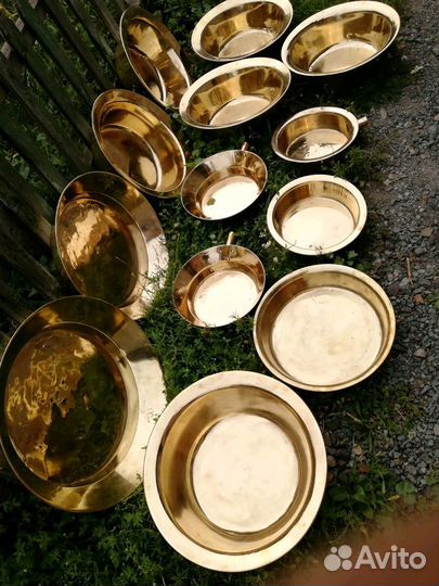 Таз медный, латунный (СССР) клеймо