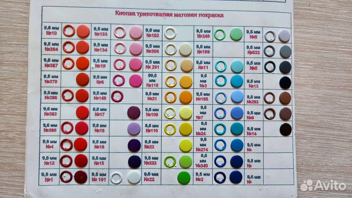 Кнопки трикотажные (рубашечные) 9,5мм нерж