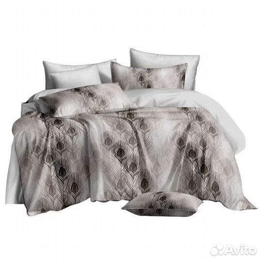 Постельное белье евро cottonika Unique сатин 4 нав