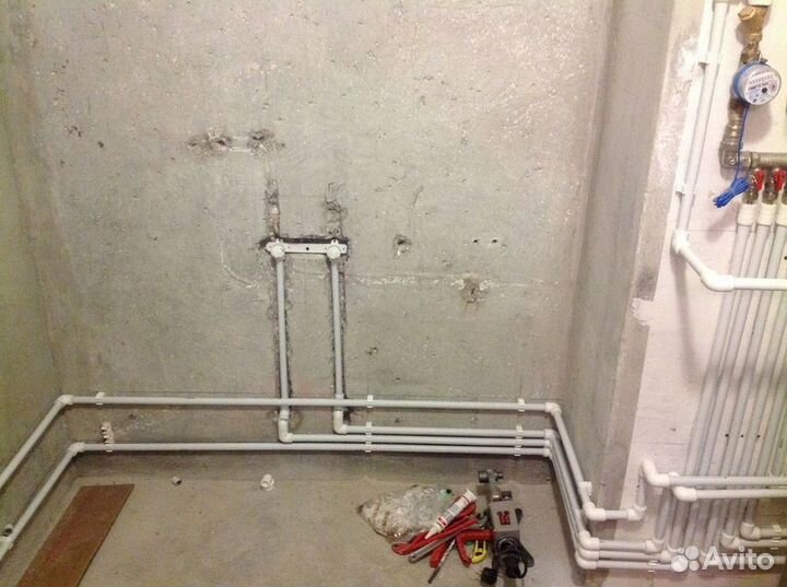 Разводка труб водоснабжения