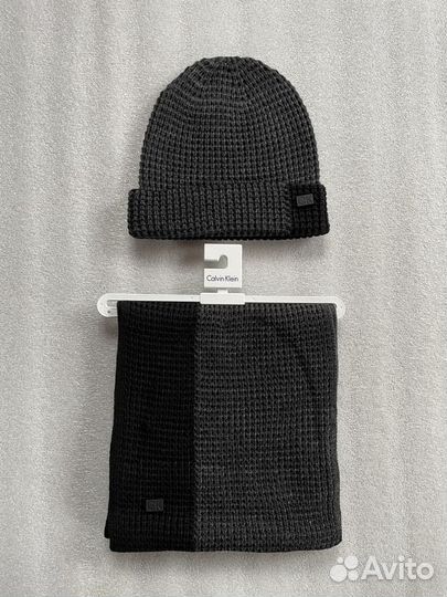 Набор шапка шарф calvin klein