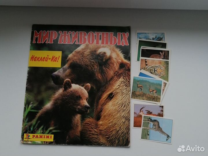 Альбом с наклейками, наклейки Мир животных Panini
