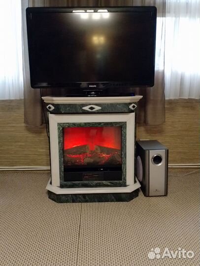 Электрокамин с эффектом пламени бу
