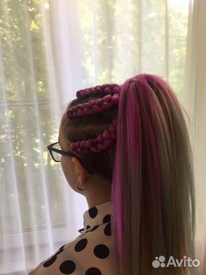 Афрокосы, боксерские косы, брейды, афрохвост