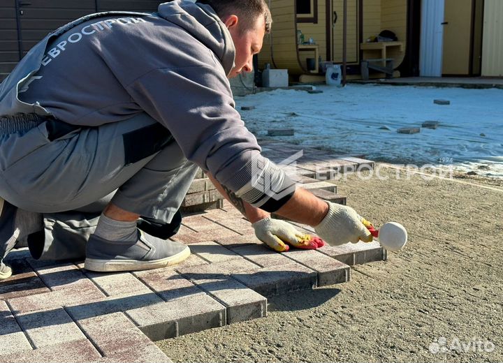 Укладка тротуарной плитки под ключ