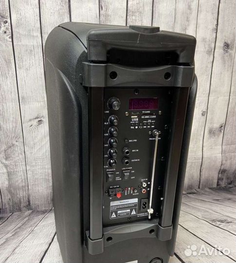 Колонки eltronic 2 микрофона 300 вт