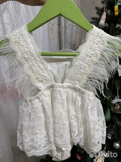 Платье - боди для девочки 80