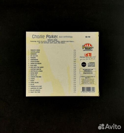 Cd диск Антология Джаза Jazz Charlie Parker