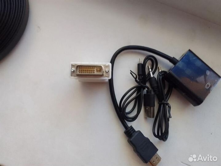 Кабель\переходник монитор-телевизор(hdmi-vga-dp)