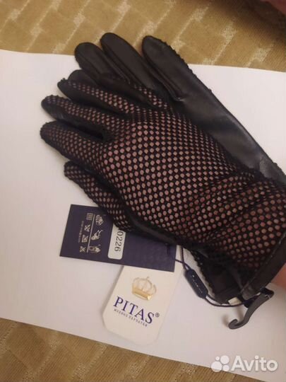 Перчатки кожаные женские