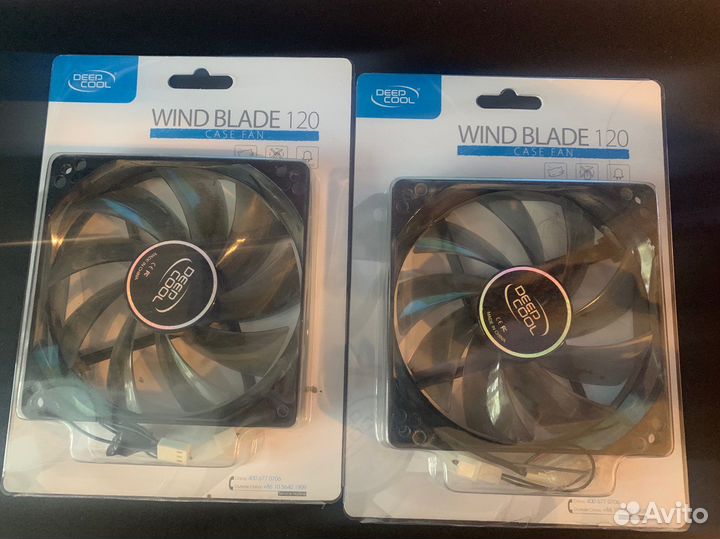 Корпусные вентиляторы deep cool windblade 120