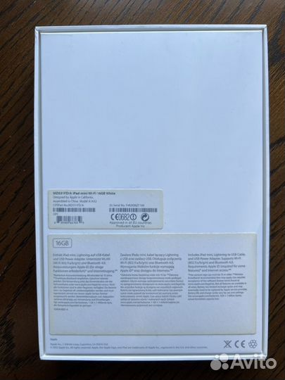 iPad mini 16gb, wifi, 2013