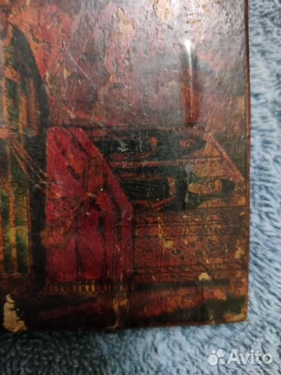 Икона Сергий Радонежский у гробов родителей