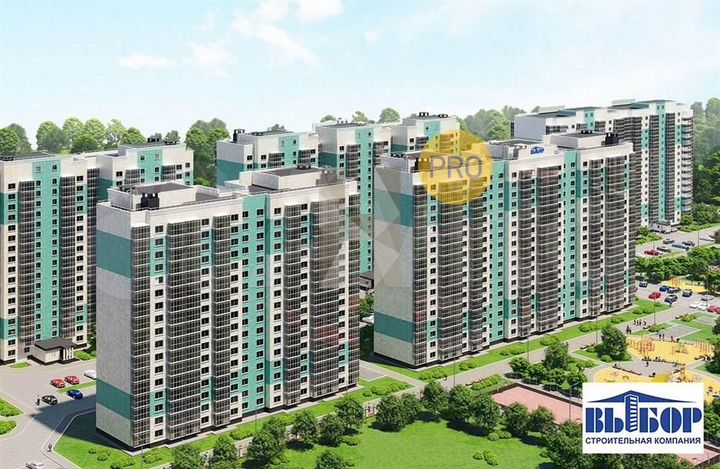 2-к. квартира, 55,7 м², 9/17 эт.