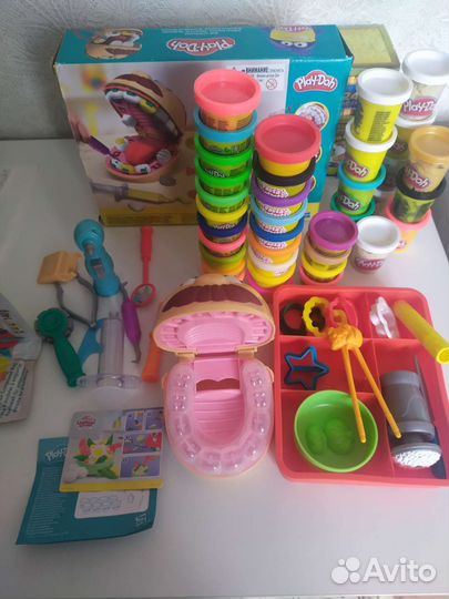 Play doh наборы+ много пластилина