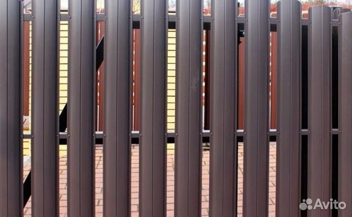 Шахматный штакетник