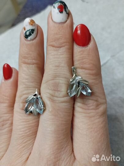 Серьги серебро 925