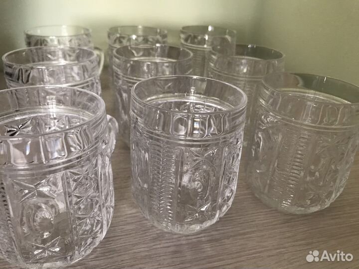 Кружечки хрустальные