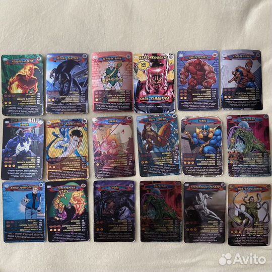 Коллекционные карточки Marvel Человек паук