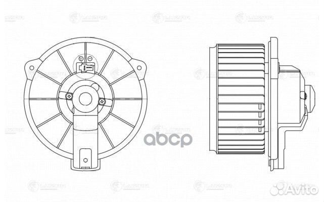 Э/вентилятор отоп. для а/м Toyota Corolla (01)