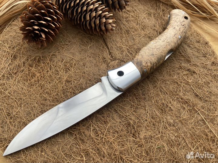 Якутский складной нож сталь х12мф