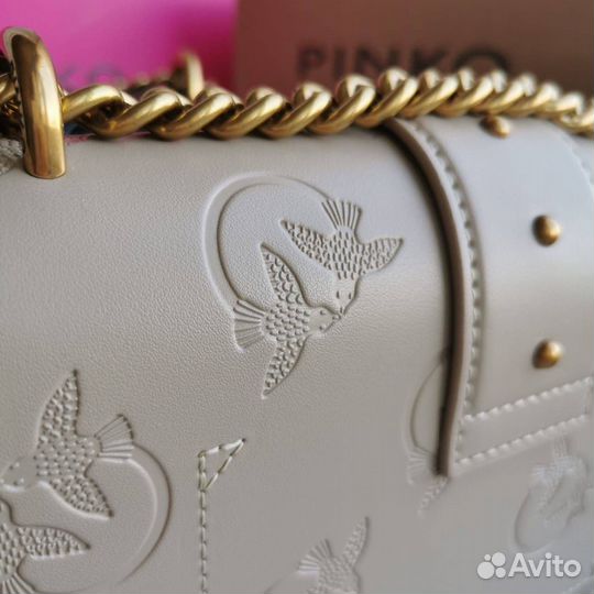 Сумка женская Pinko Classic бежевая