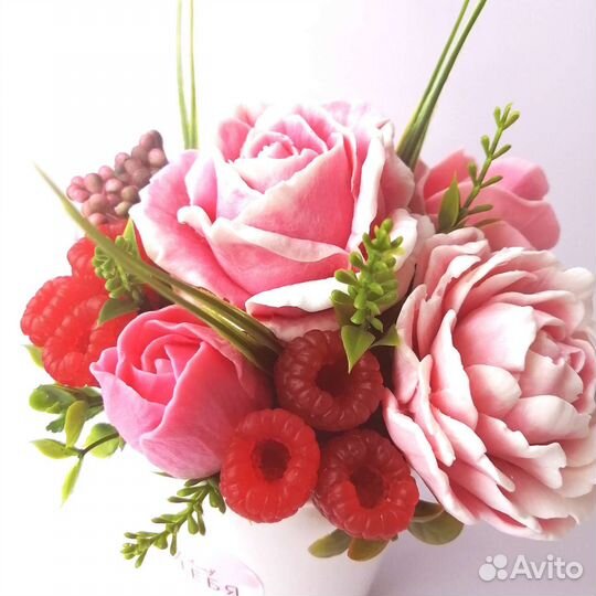 Букет из мыла ручной работы