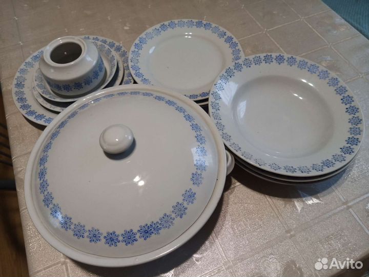 Столовый сервиз времени ссср, зарубежного пр