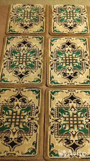 Коврики, натуральная шерсть. 7 штук