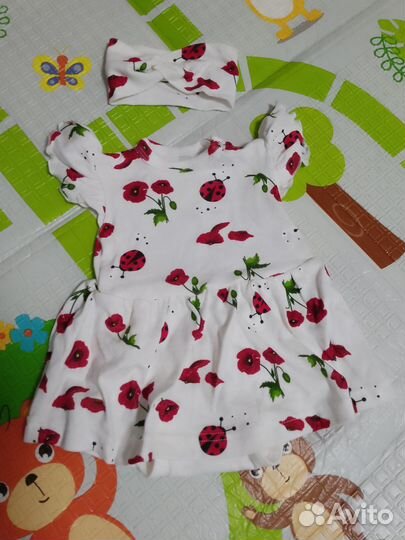 Детские вещи пакетом 68 74 на девочку