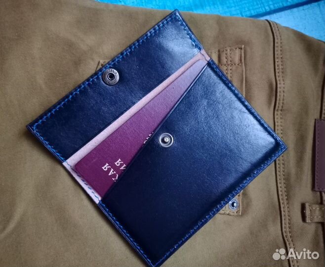 Документница (кошелек) из натуральной итальянской