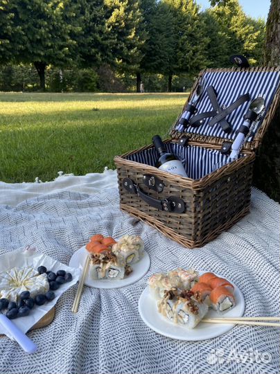 Корзина для пикника аренда для фотосессии реквизит