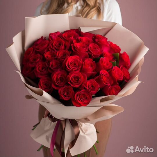 41 красная роза с доставкой