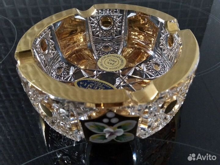 Пепельница Богемия хрусталь