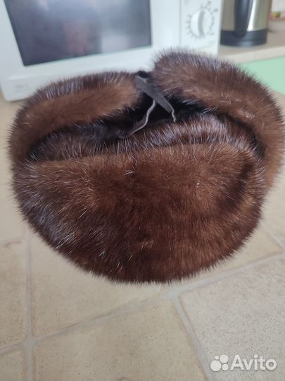 Шапка ушанка из норки