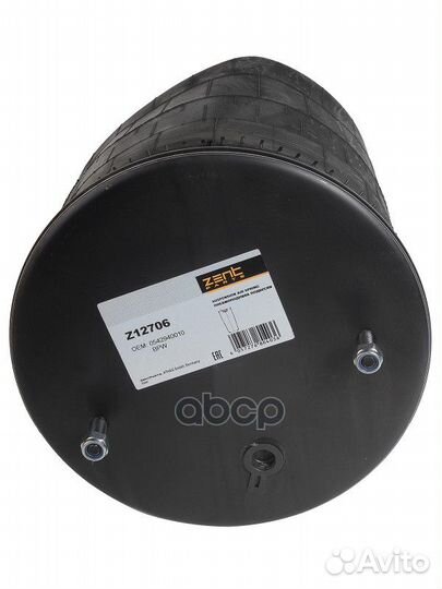 Z12706 пневмопод.без стак. h520 2шп.M12смещ.25